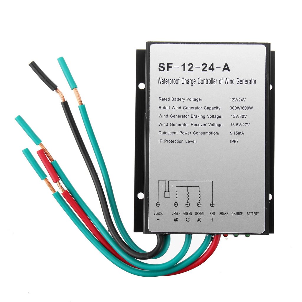 12V/24V Wind Generator Charge Controller 300W/600W Waterproof Wind And Light Hybrid Controller - распродажа