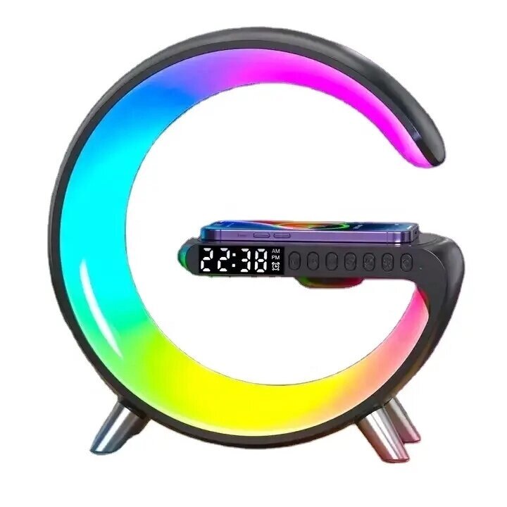 Bakeey N69 RGB Лампа Wireless Light 15W Fast Wireless Charger Держатель телефона с bluetooth-динамиком - выбрать