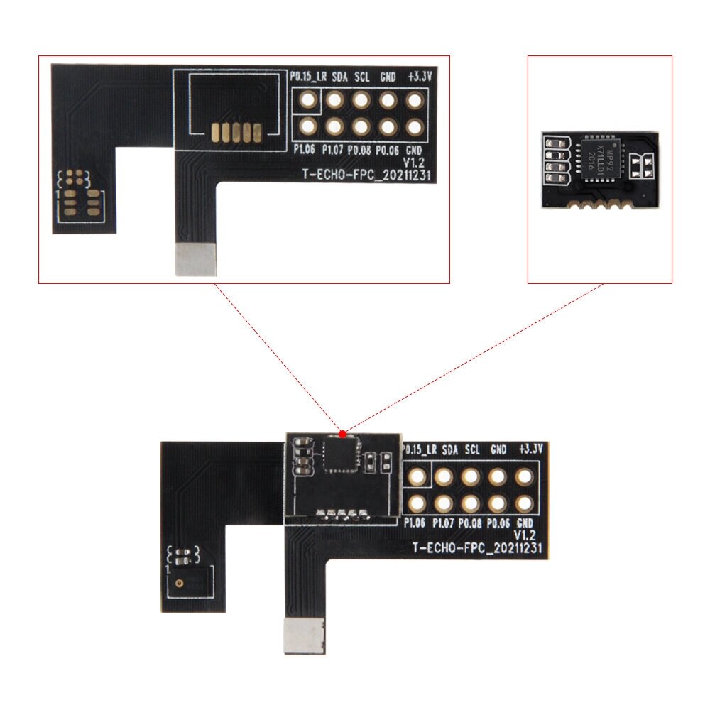 LILYGO T-Echo GPIO MPU9250 Микрофон Плата разработки модуля расширения, совместимая с T-ECHO T-Watch 2019 T-Camera Plus - выбрать