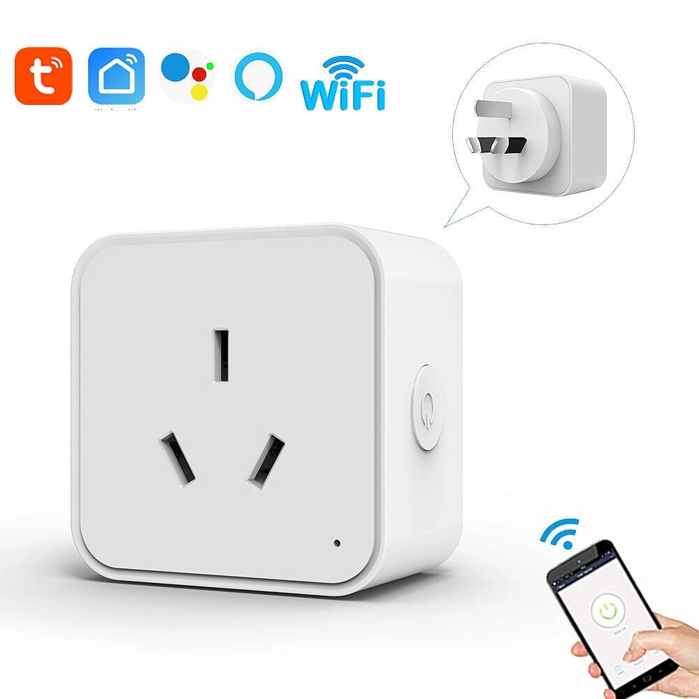 16A Tuya Smart WiFi/Zigbe Разъем Интеллектуальная розетка AU Plug APP Дистанционное Управление Функция синхронизации Эне - Bangg