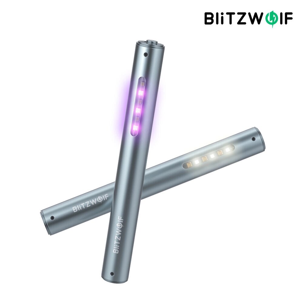 Blitz. Wolf BW-FUN9 UV Стерилампа Ручная зарядка Бытовая Белый LED Стерилизация Лампа Дезинфекционное освещение 2 в 1 Ламп - описание