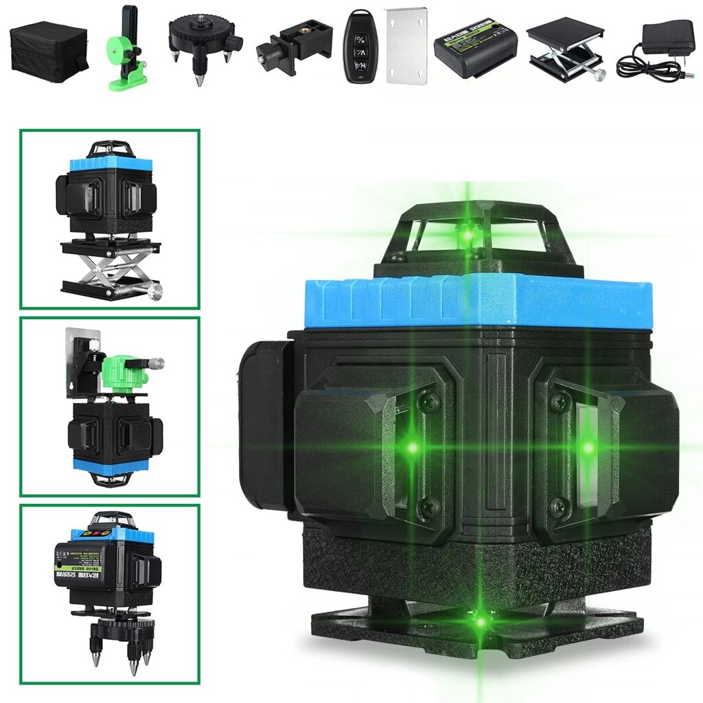 8/12/16 Line 360° Green Light Laser Horizontal Vertical Cross Spirit Level - гарантия