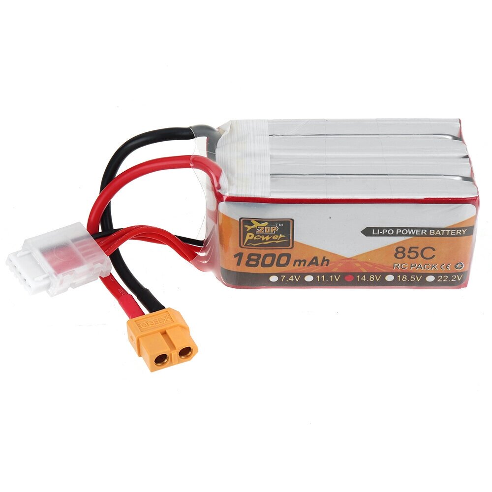 ZOP POWER 14,8 в 1800 мач 85C 4S lipo батарея разъем XT60 для RC дрон - отзывы