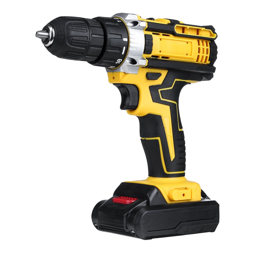 48V 2 Speed Электрический Дрель Li-Ion Rechargeable Power Hand Drill 18 Gear With LED Working Light Forward/Reverse Swit - Андижан