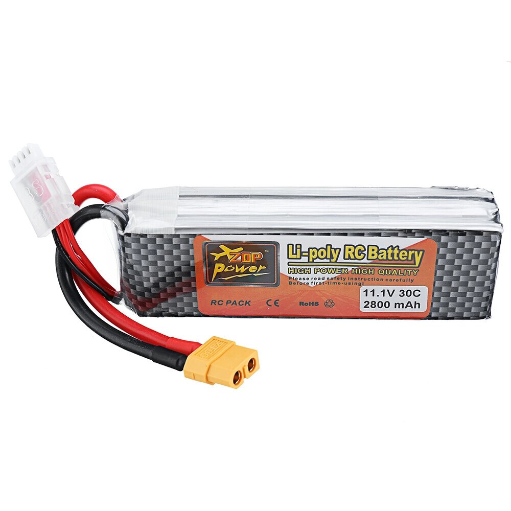 ZOP power 11.1V 2800mah 3S 30C lipo батарея XT60 plug - выбрать