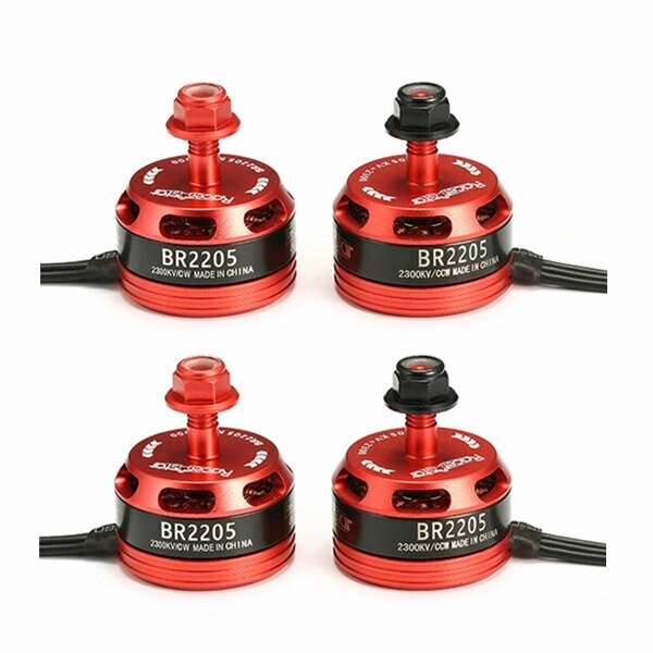 4X Racerstar Racing Edition 2205 BR2205 2300KV 2-4S безщеточный мотор 2 CW &amp; 2 CCW для QAV250 ZMR250 260 280 РУ Мульти - Bangg