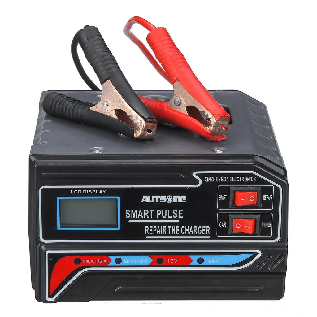 AUTSOME 12V/24V Automobile Motorcycle Universal Electric Car Battery Charger - преимущества