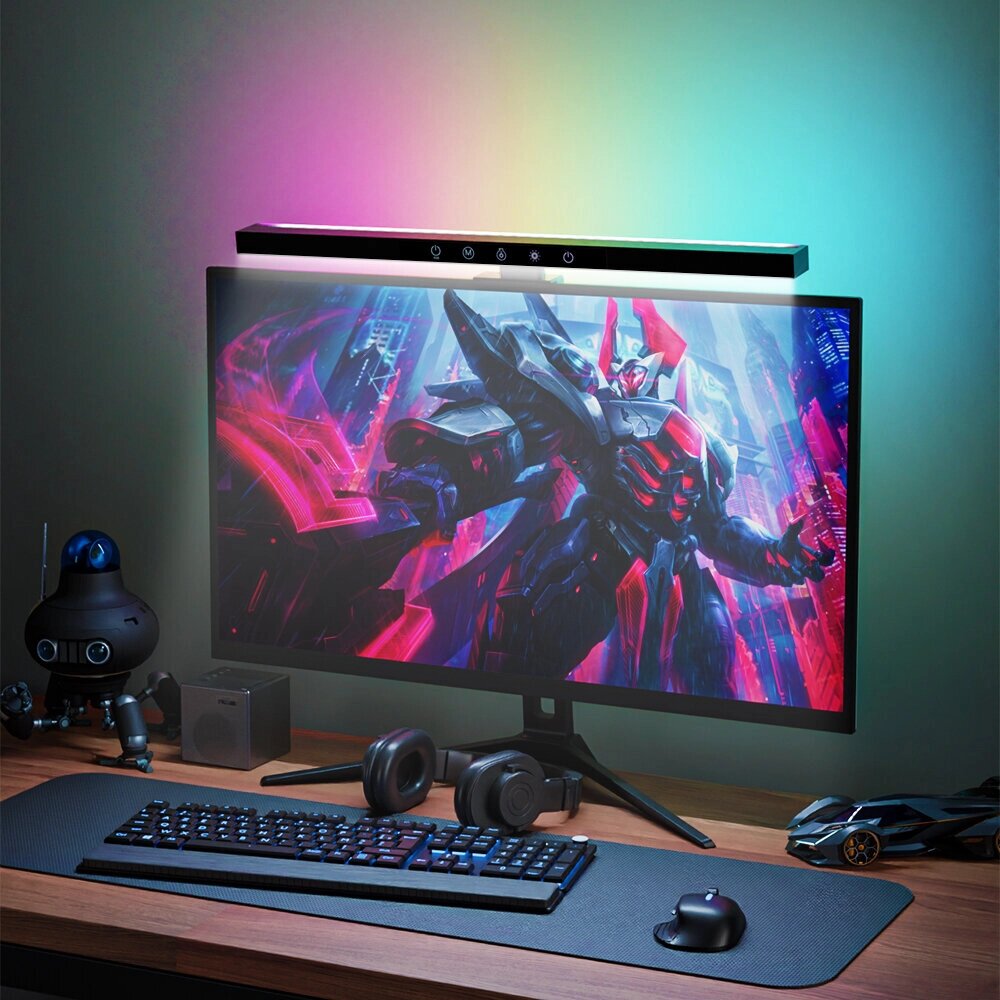 Blitz. Wolf BW-CML2 Pro RGB Gaming Монитор Light Bar Touch / Wireless Дистанционный Dual Control Color Temperature Eye Pr - заказать