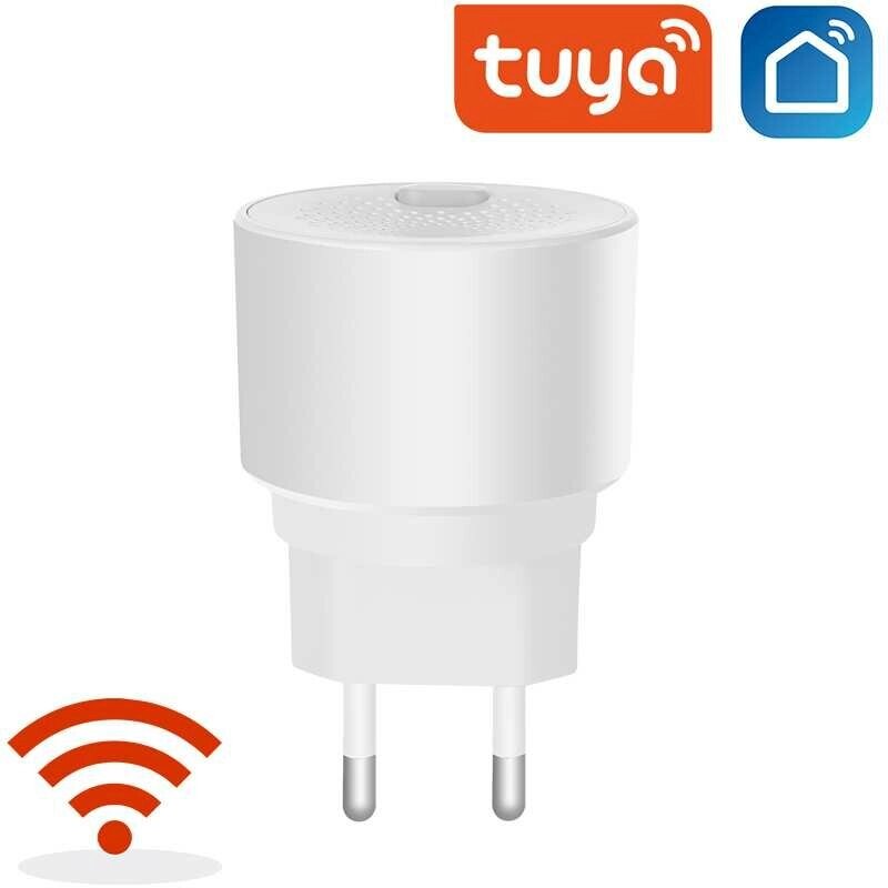 Tuya Wifi Природный газ Датчик ЕС Горючие газы Бытовой Smart LPG Газовая сигнализация Детектор утечки Датчик Пожарная бе - опт