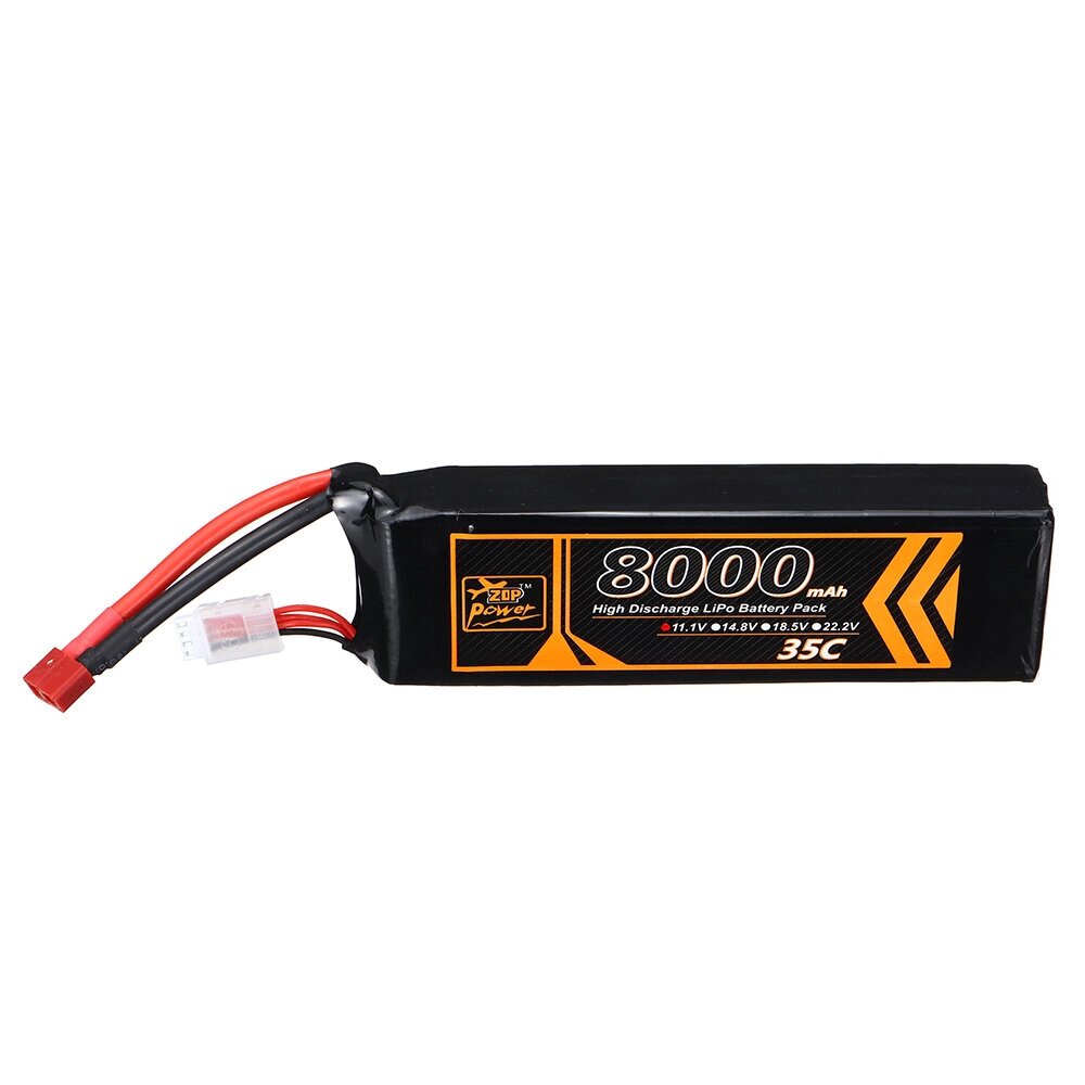 ZOP Power 11.1V 8000mAh 35C 3S LiPo Батарея T Deans Plug для RC Авто - заказать