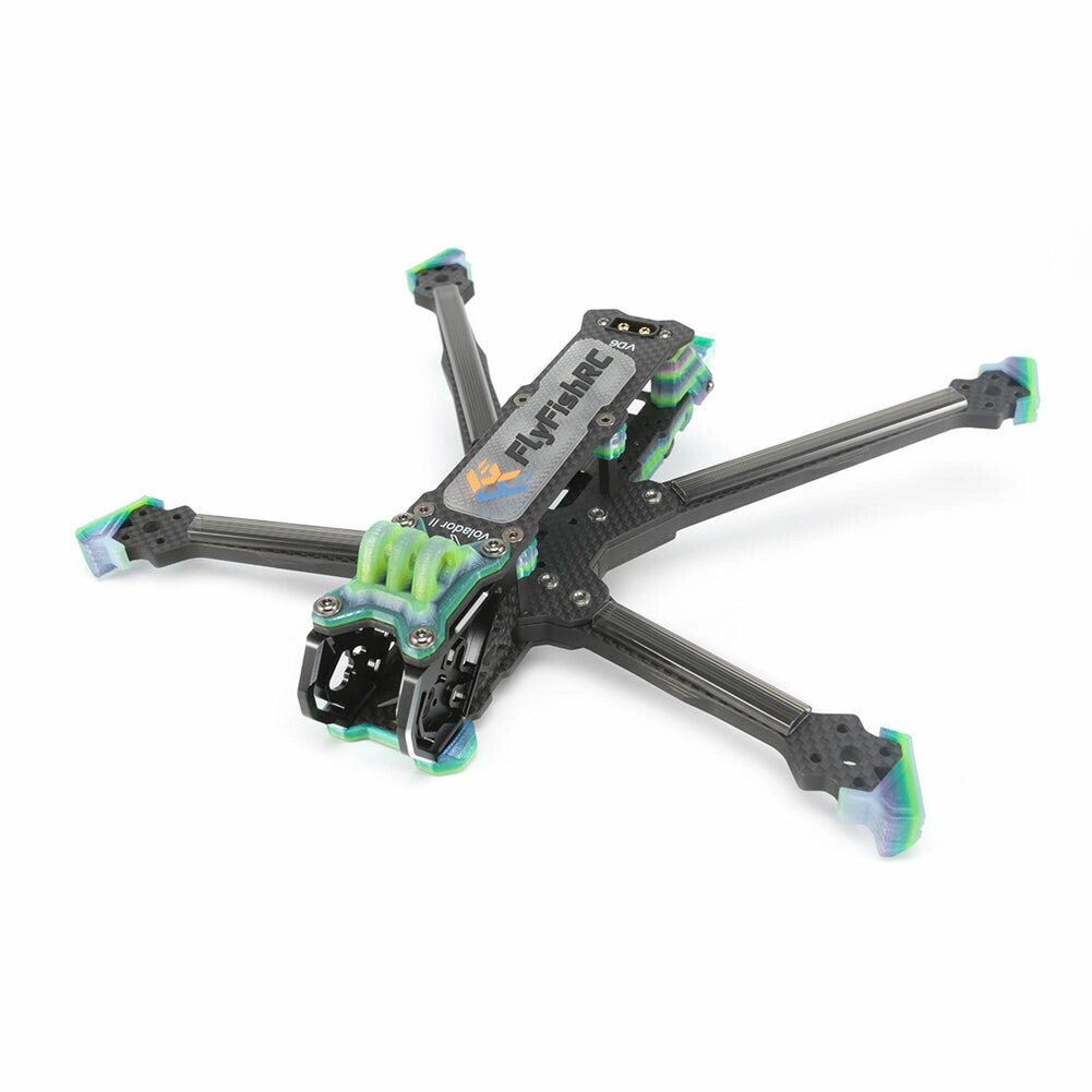 Fly. Fish. RC Volador II VX6 / ВД6 V2 T700 Углеродное волокно 6 дюймов Рама Deadcat Freestyle Набор Опора DJI Воздушный блок - акции