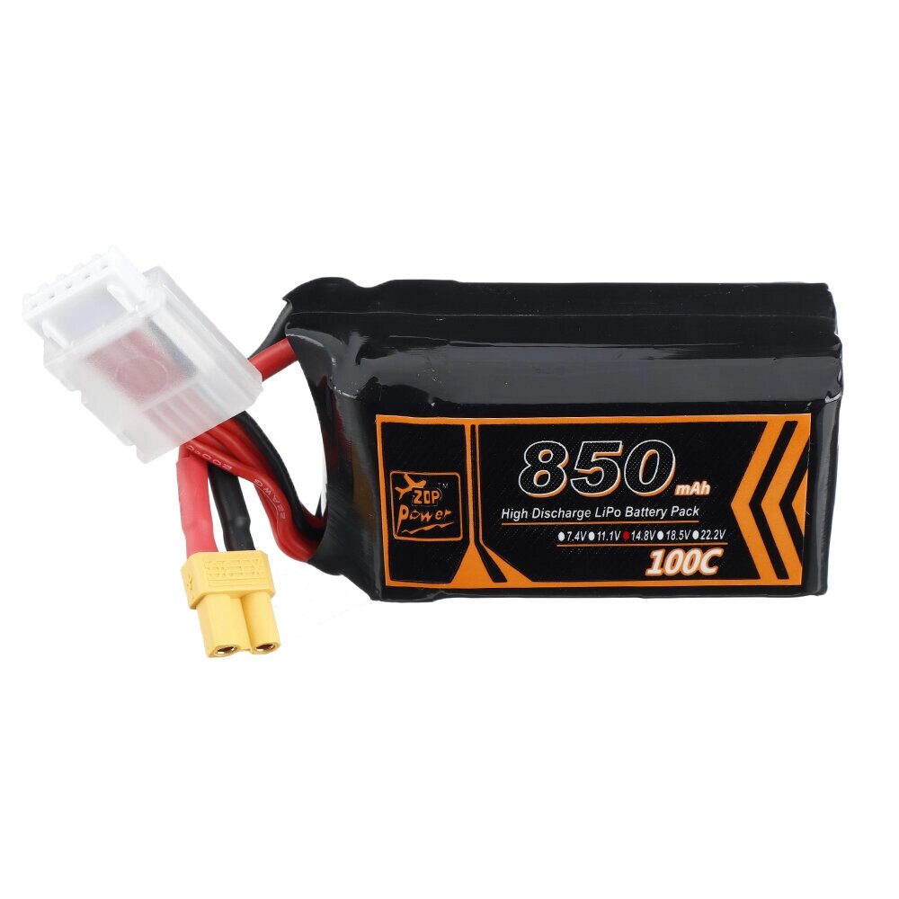 ZOP Power 14.8V 850mAh 100C 4S Lipo Батарея XT30 Разъем для RC Racing Дрон - интернет магазин