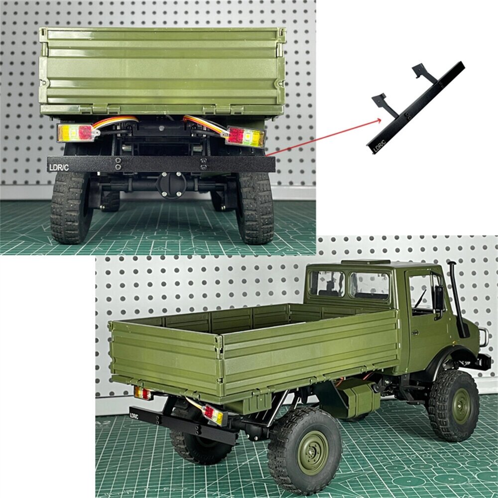 LDR/C LDP06 1/12 Unimog 435 RC Авто модернизированная металлическая защита заднего бампера LP0005 модели автомобилей зап - распродажа