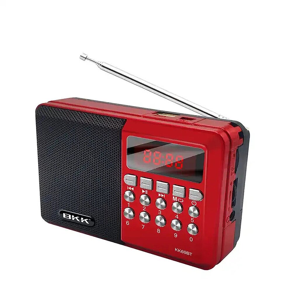 БКК FM Pocket Радио MP3 Bluetooth V5.0 1200 мАч Батарея 0,25 кг Легкая TF-карта U Диск Поддержка на открытом воздухе Пут - скидка