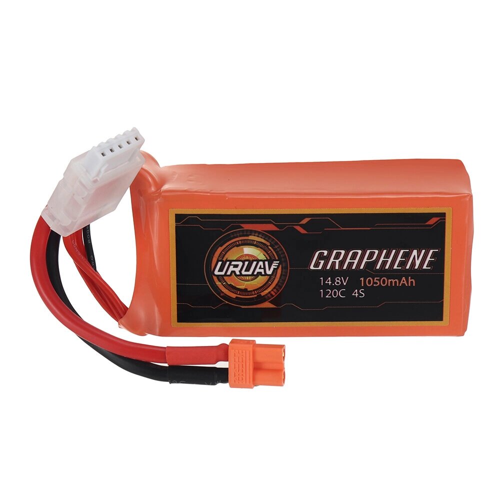 URUAV graphene power 14.8V 1050mah 120C 4S lipo батарея XT30 штекер для RC дрон - заказать