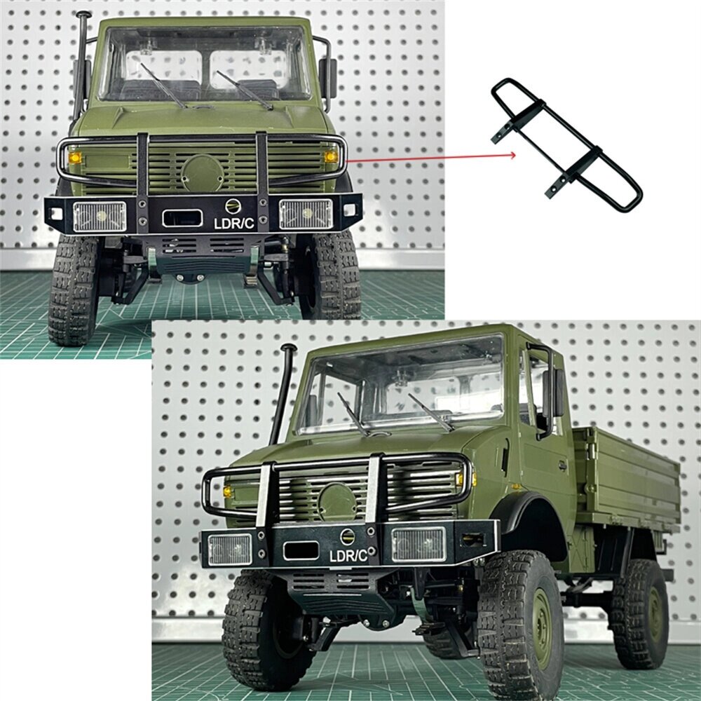 LDR/C LDP06 1/12 Unimog 435 RC Авто Модернизированная металлическая защита переднего верхнего бампера LP0004 Модели авто - акции