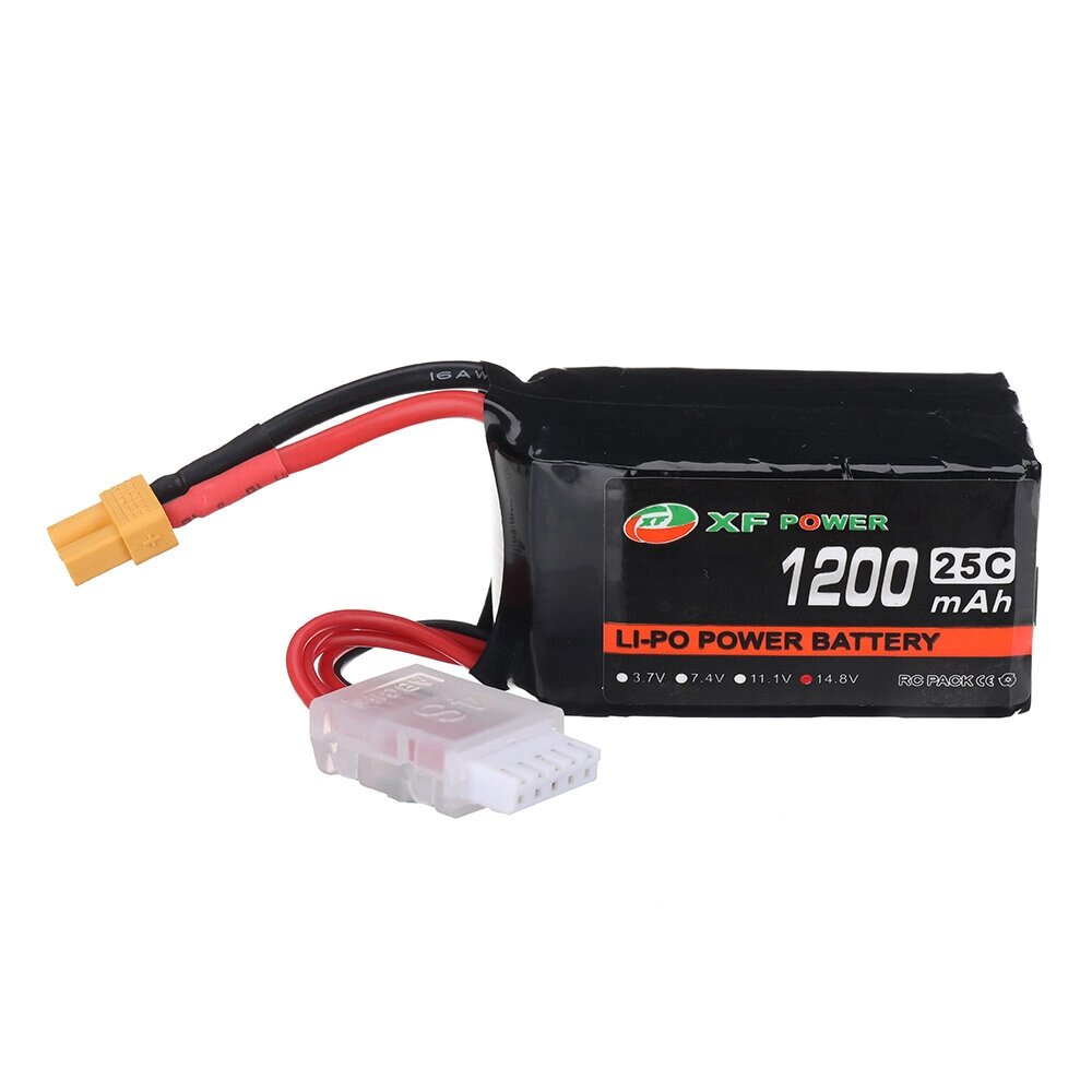 XF POWER 14,8 в 1200 мач 25C 4S lipo батарея XT30 штекер для RC дрон - характеристики