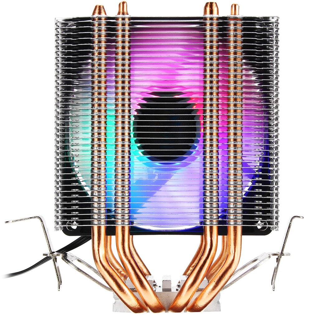 3Pin Four Heat Pipes Colorful Радиатор охлаждения радиатора с подсветкой и радиатором охлаждения для Intel драм - особенности