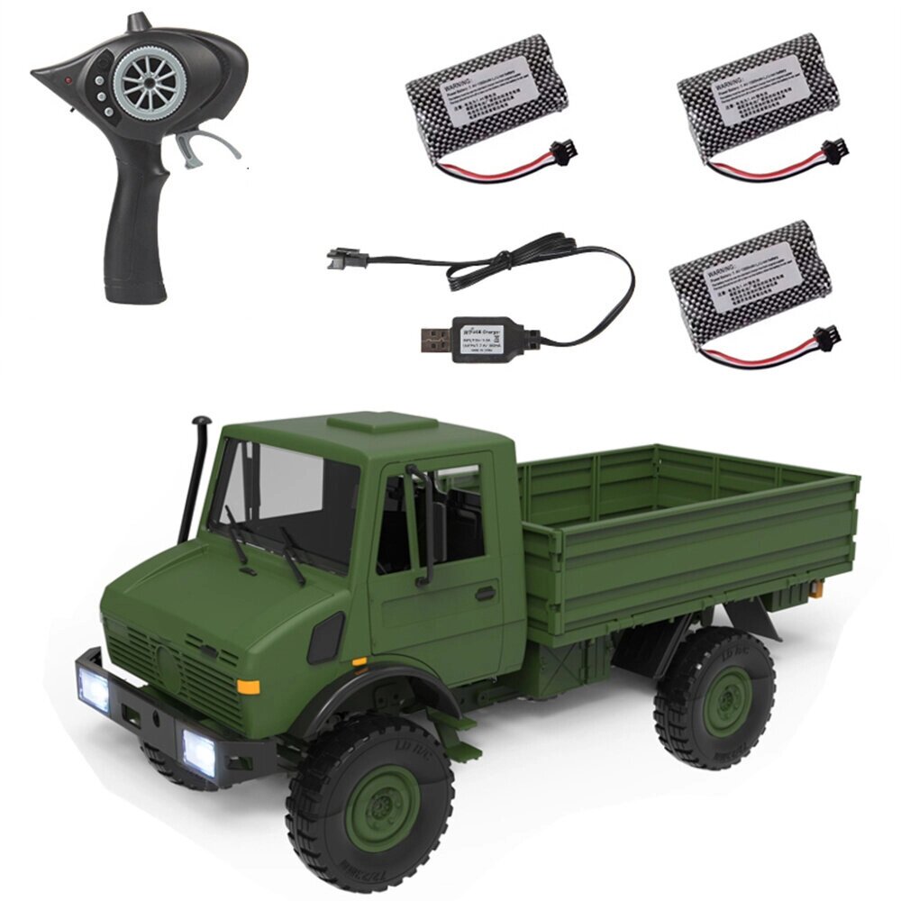 LDRC LD-P06 Несколько Батарея 1/12 2.4G 4WD RC Авто Unimog 435 U1300RC C Светодиодный Военный Альпинистский грузовик Пол - заказать