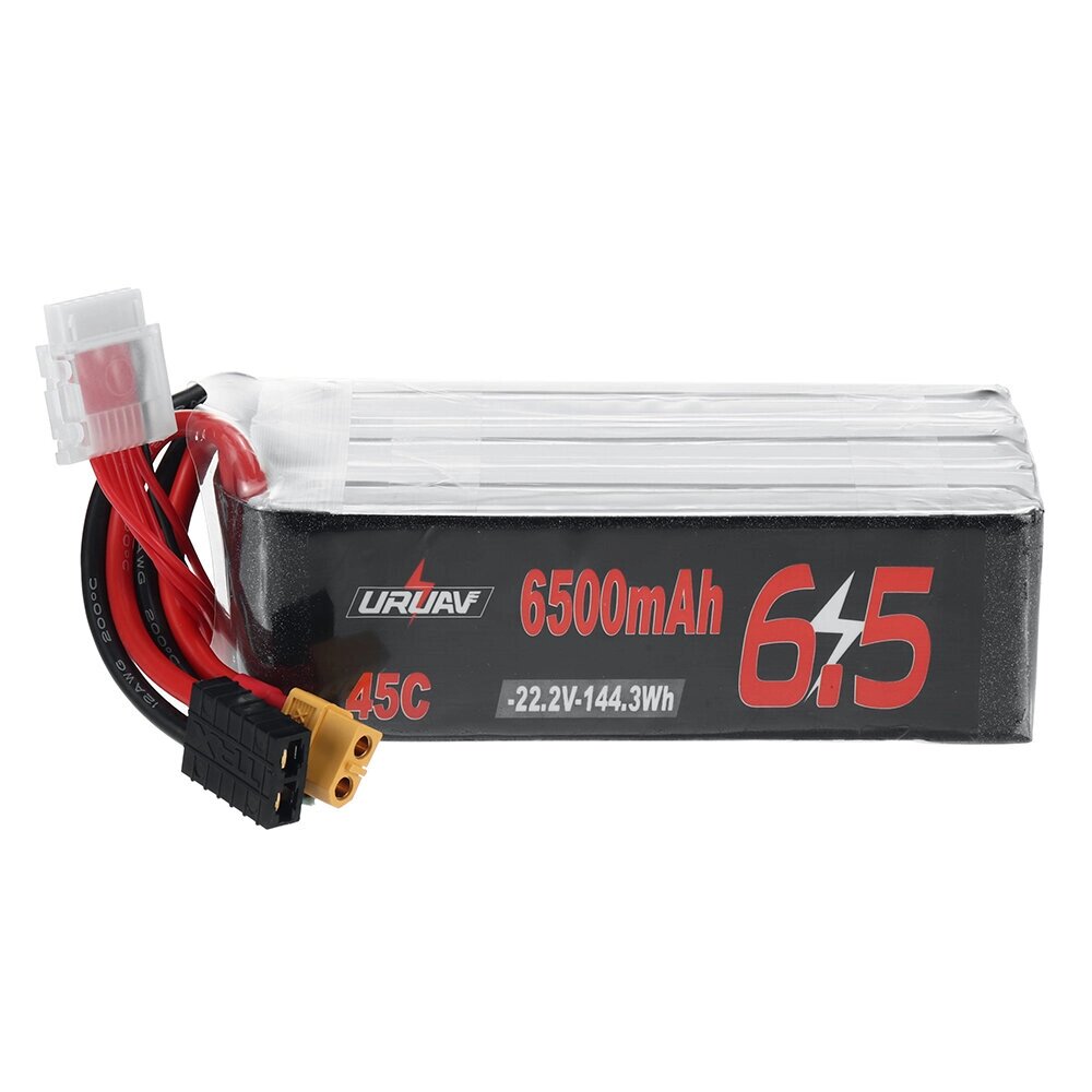 URUAV 22.2V 6500mah 45C 6S lipo батарея XT60 штекер для RC дрон - отзывы