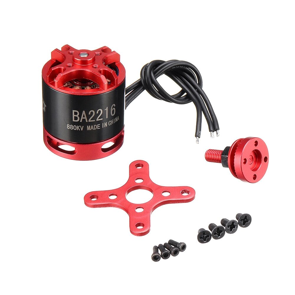 Racerstar BA2216 880KV/1100KV/1250KV/1400KV/1800KV 2-4S Brushless Motor For Fixed Wing RC Airplane FPV Racing Drone - наличие