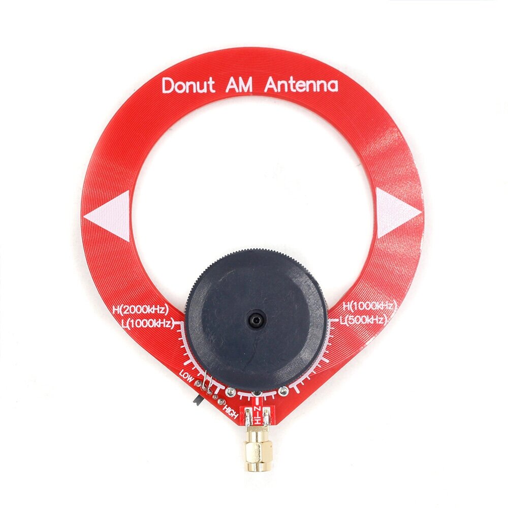 Donut AM Радио Антенна Red Mini Loop Антенна Диапазон частот 500–2000 кГц Mini Loop Антенна - сравнение