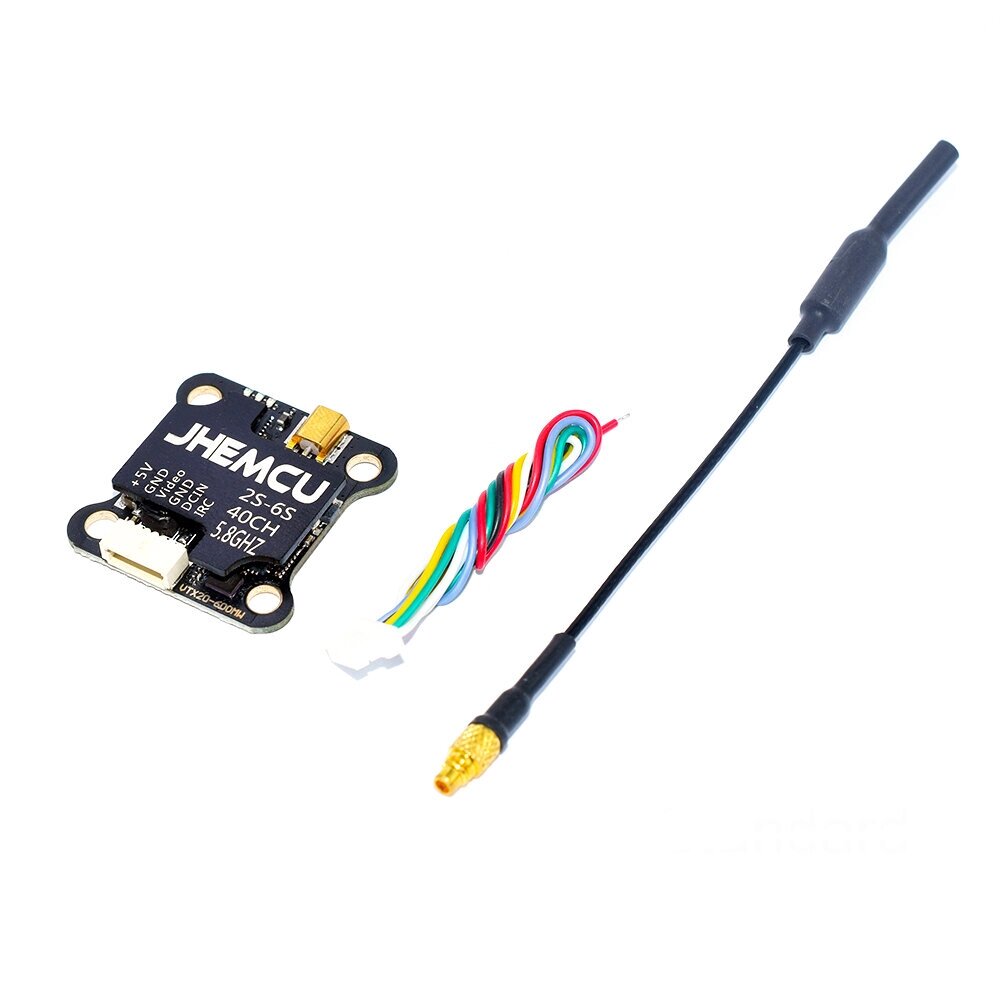 Jhemcu VTX20-600 5.8ghz 40CH PIT/25mw/100mw/200mw/400mw/600mw IRC FPV transmitter 20x20mm MMCX for RC racing drone - преимущества