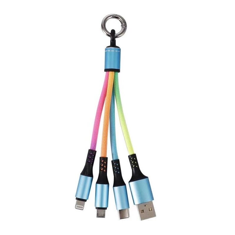 2A USB-A — iP/Type-C/кабель Micro USB Медь Core Line длиной 0,15 м для iPhone 13 14 14 Pro 14 Pro Max для Xiaomi 13pro д - фото