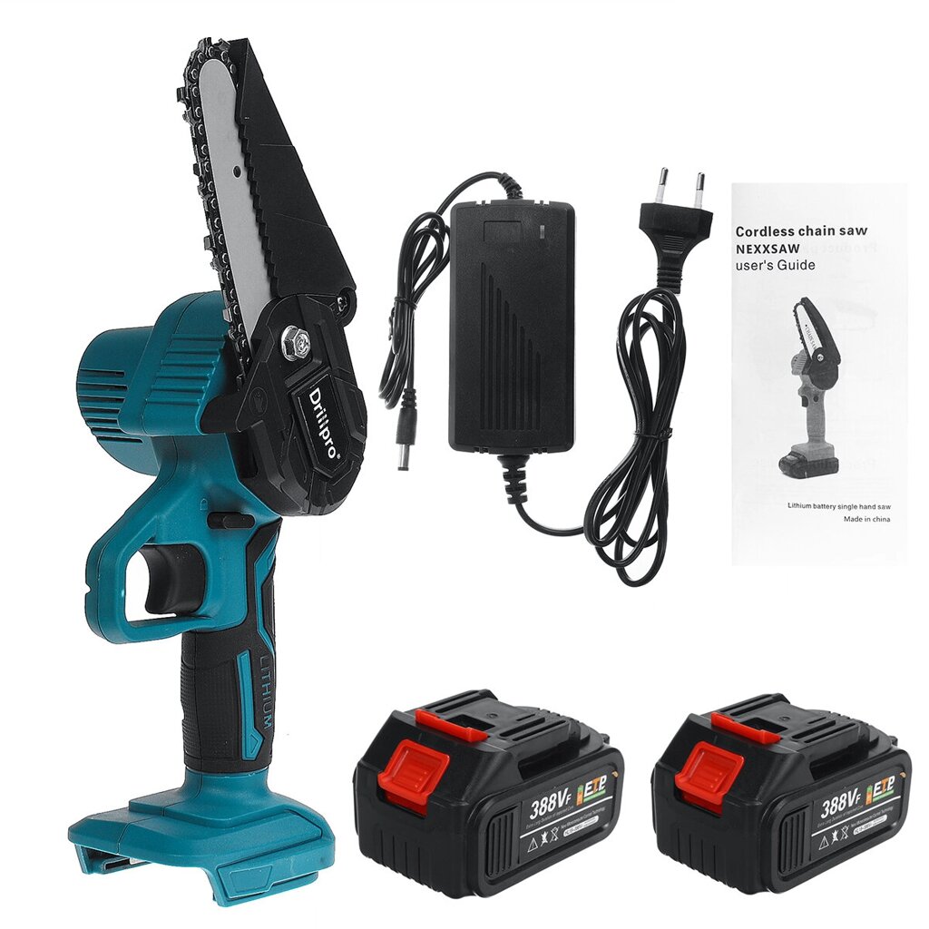 Drillpro 4 дюймов Электрическая цепная пила Mini Cordless 550W Одноручная пила Деревообрабатывающий резак по дереву с 1 - розница