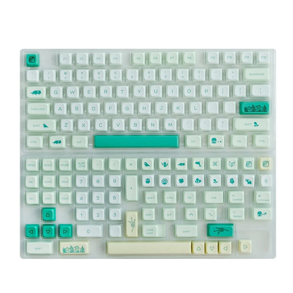 138 Keys Botanical Сад PBT Keycap Set XDA Profile Sublimation Custom Keycaps для клавиатур Механический - Андижан