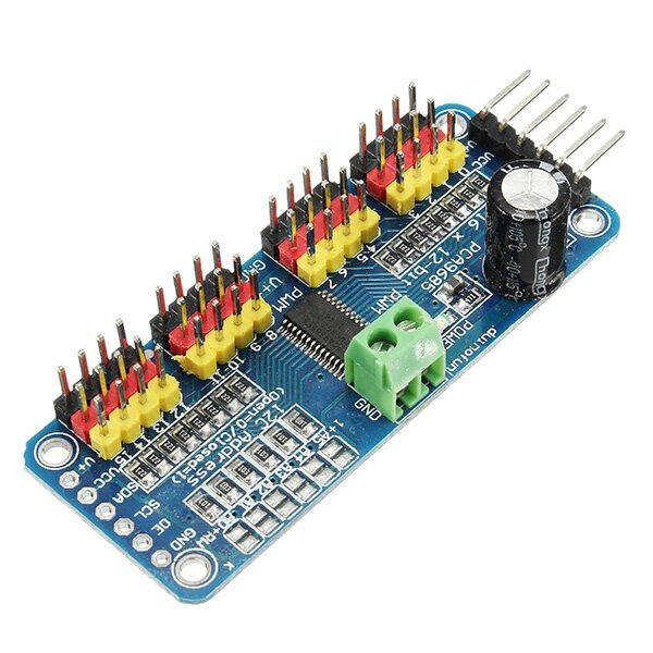 PCA9685 16-канальный 12-разрядный PWM Сервопривод Мотор Драйвер I2C Модуль - акции