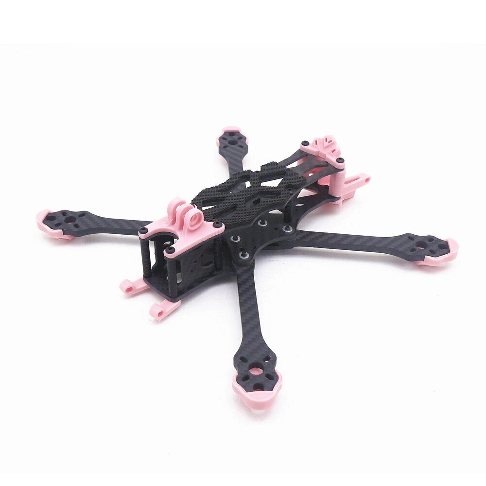 STEELE5 PLUS 220mm Wheelbase 5mm Arm Thickness Carbon Fiber X Type 5 Inch Frame Kit. Support VISTA/ DJI Air Unit for R - обзор