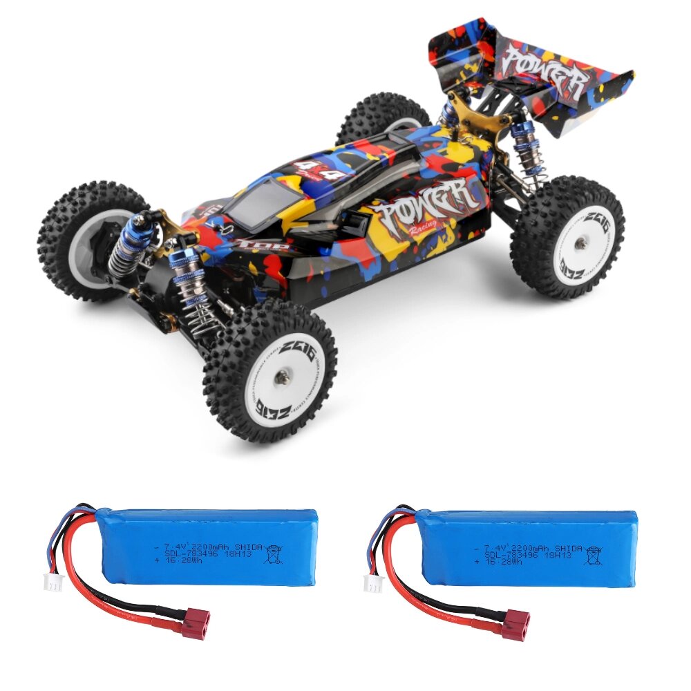 Wltoys 124007 несколько Батарея 1/12 2.4G 4WD Бесколлекторный RC Авто 75 км/ч внедорожные скоростные гоночные модели авт - Узбекистан