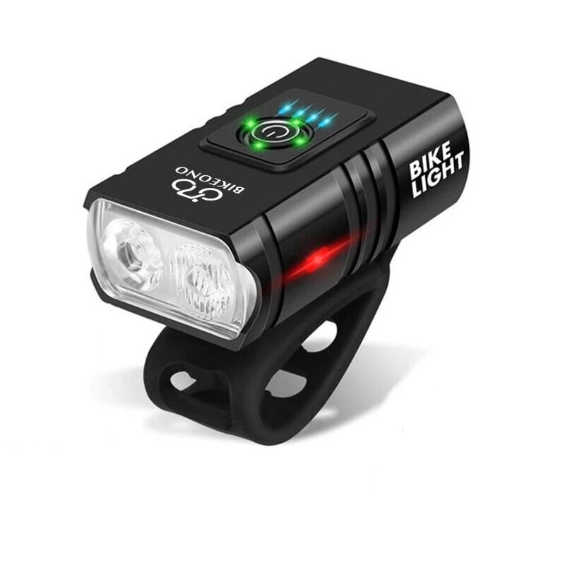 Яркий велосипедный фонарь USB-заряжаемый MTB Mountain Bicycle Front Light Bike Headlight Flashlight Cycling Scooter Lamp - отзывы