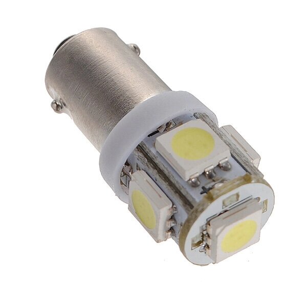 T11 BA9S T4W 5050 SMD клиновидный боковой 5LED лампочка ксенонового белого цвета для автомобиля DC12V - Bangg