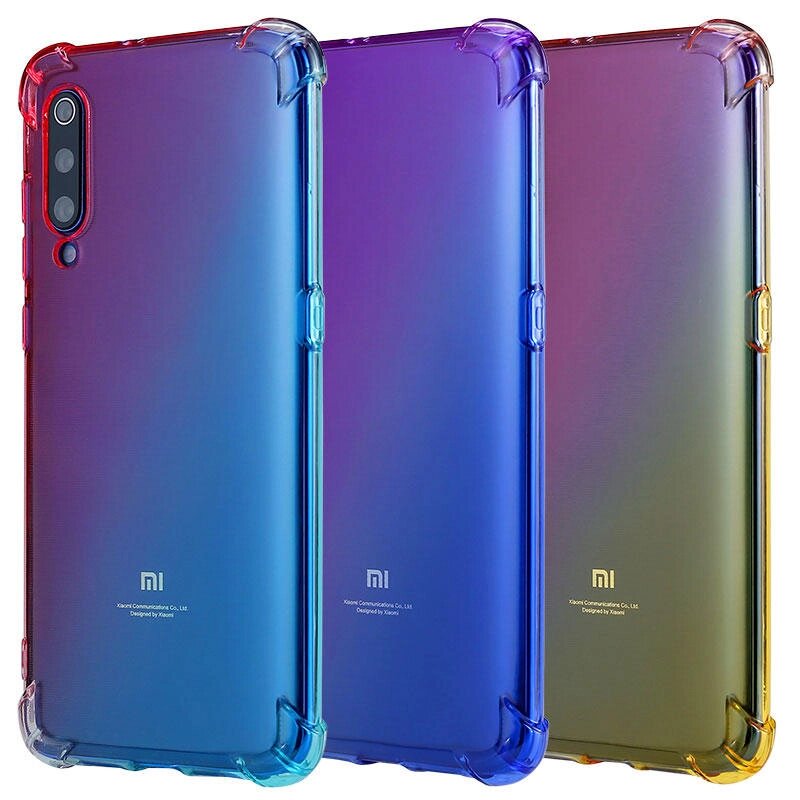 Bakeey Xiaomi Mi9 Градиент Противоударный Soft ТПУ Защитный Чехол - опт