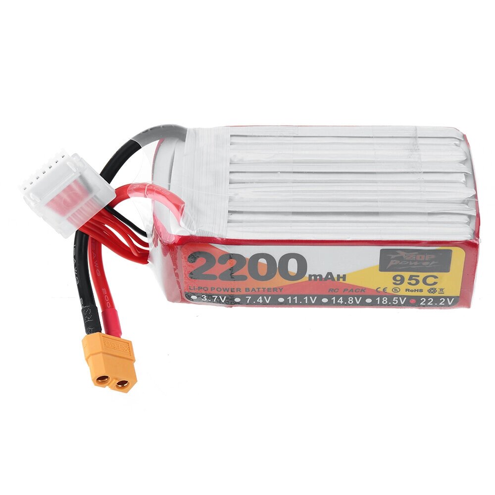 ZOP POWER 22,2 в 2200 мач 95C 6S lipo батарея разъем XT60 для RC дрон - гарантия