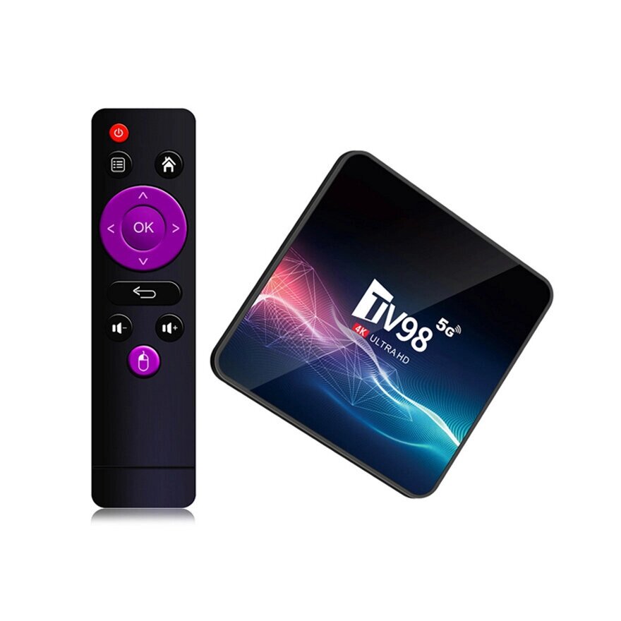 TV98 H313 Dual Стандарты Wi-Fi Android 12 TV BOX 2+16GB Телевизионная приставка Коробка Высокое разрешение Быстрое и над - розница