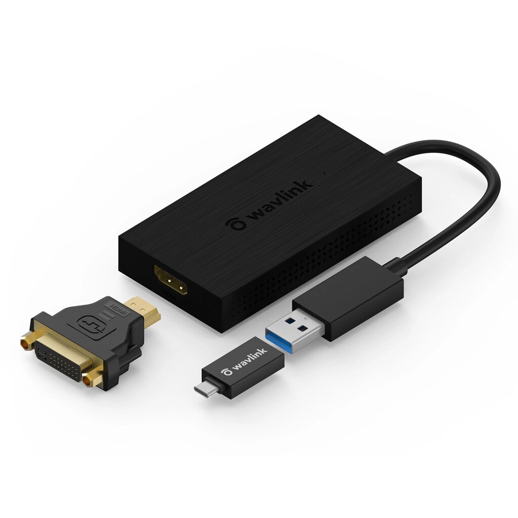 Адаптер Wavlink USB 3.0 - HDMI 4K Дисплей Поддерживает до 6 дисплеев Монитор, адаптер внешней видеокарты 3840 X 2160 Под - выбрать