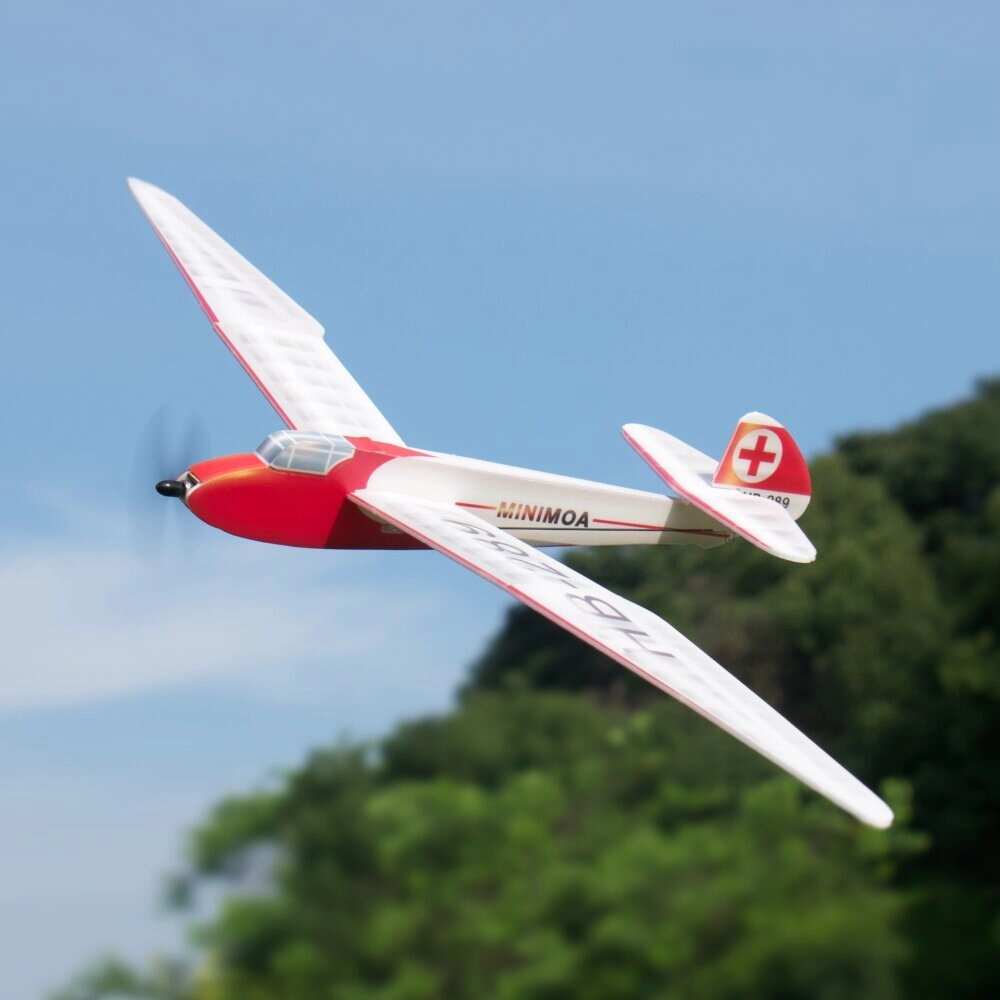 Minimoa Glider Gull-wing 700mm Wingspan KT Foam Micro RC Самолет KIT с Мотор - доставка