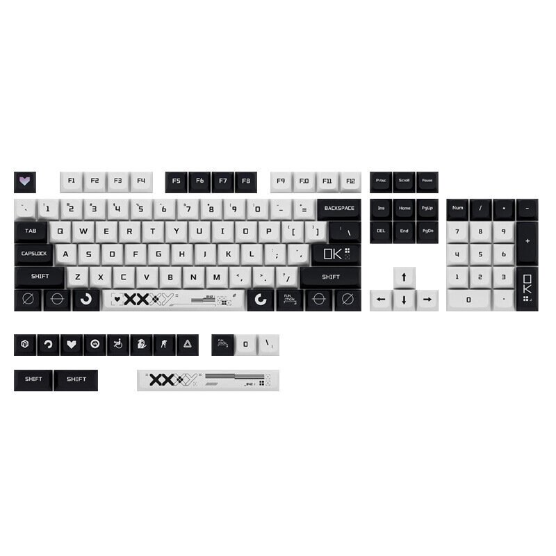 Набор клавишных колпачков PBT с 118 клавишами XDA Profile Sublimation DIY Custom Keycaps for Механический Keyboards - выбрать