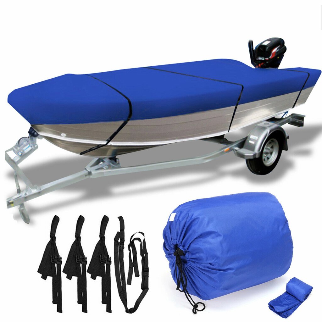 Heavy Duty Open Boat Cover Trailerable Fishing Runabout Waterproof - характеристики