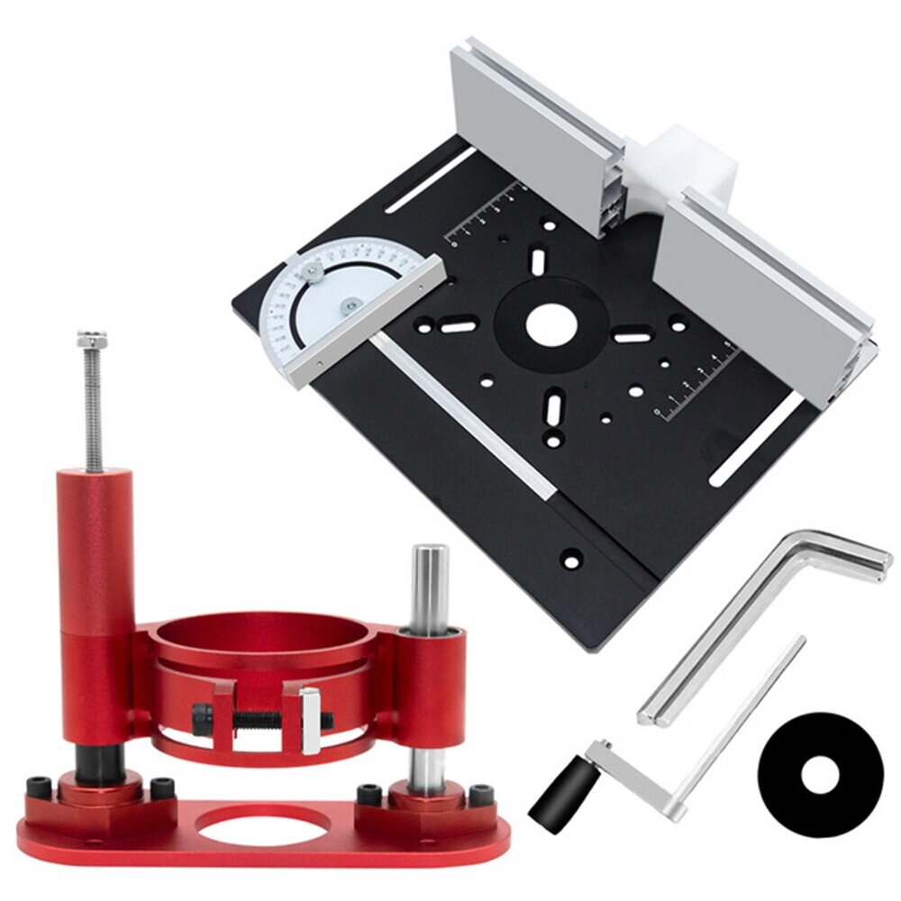 Фрезерный подъемник 65 мм Универсальный обрезной станок Фрезерный подъемник Основание стола для деревообрабатывающих ста - розница