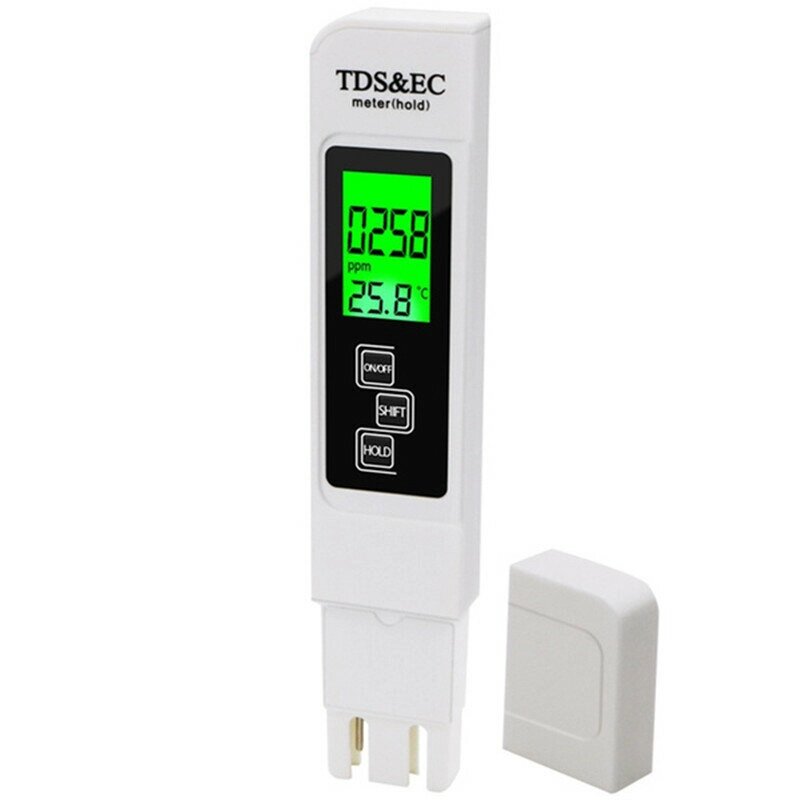 High Accuracy TDS Meter Digital Water Tester 0-9990ppm TDS EC LCD Water Purity PPM Aquarium Filter - опт