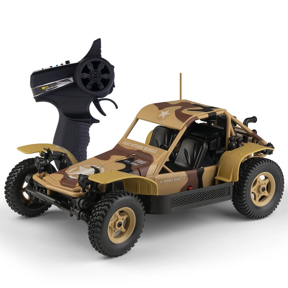 WPL WP14 RTR 1/16 2.4G 4WD RC Авто внедорожник, полностью пропорциональный, быстрый, Attack, модель автомобиля, игрушки - Узбекистан