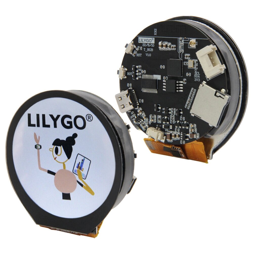 LILYGO Т-rGB ESP32-s3 2,1-дюймовый круговой Дисплей ST7701S LCD Плата модуля сенсорного экрана - выбрать