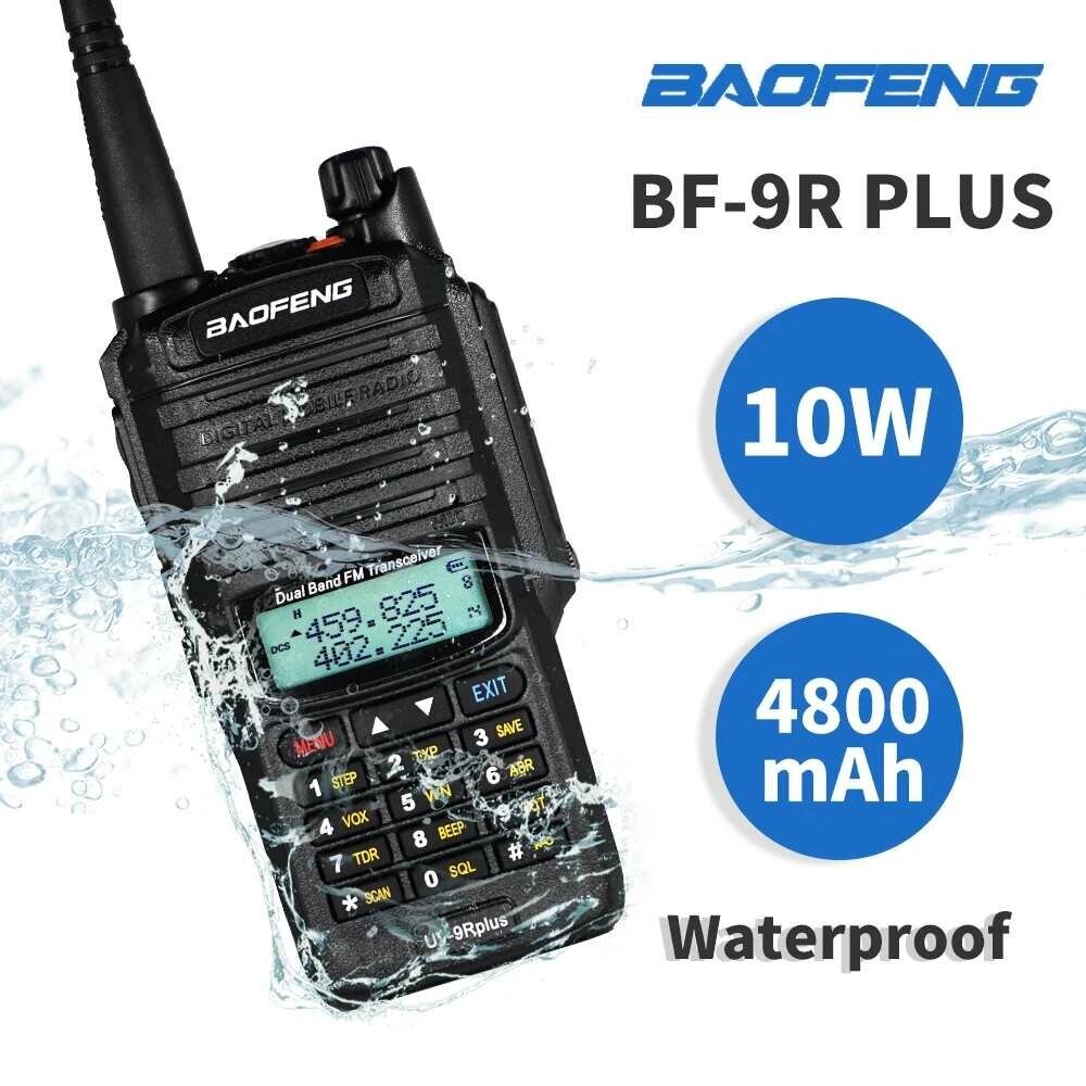 Baofeng UV-9R plus Walkie Talkie UV 9R High Power 10W Водонепроницаемы Portable Hunting Ham Радио UV9R 20KM Dual Стандар - опт