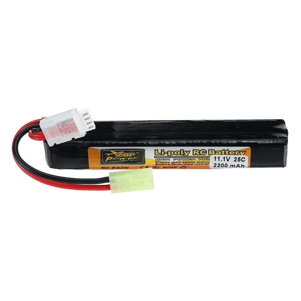 ZOP Power 11.1V 2200mAh 25C 3S LiPo Батарея Штекер Tamiya с T Plug Адаптерным кабелем для RC Авто - распродажа