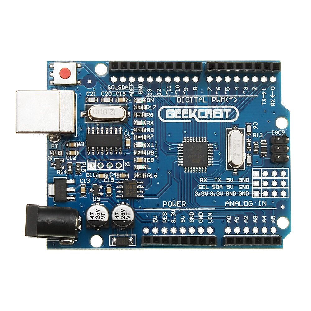 Geekcreit UNOR3 ATmega328P Плата для разработки без кабеля Geekcreit для Arduin — продукты, совместимые с официальными - фото