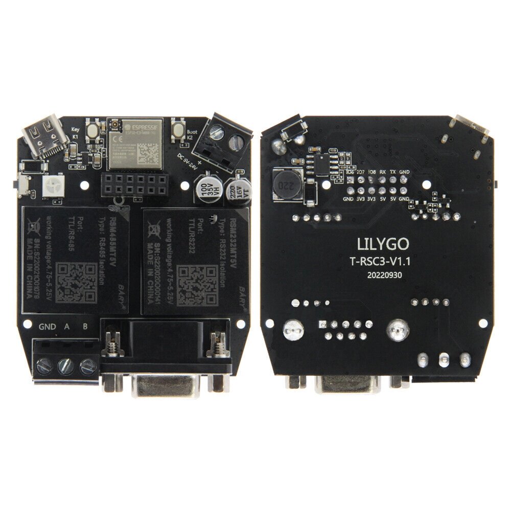 Lilygo т-rSC3 ESP32-c3 макетная плата RS232 RS485 5V плата модуля wi-fi bluetooth 5.0 - особенности